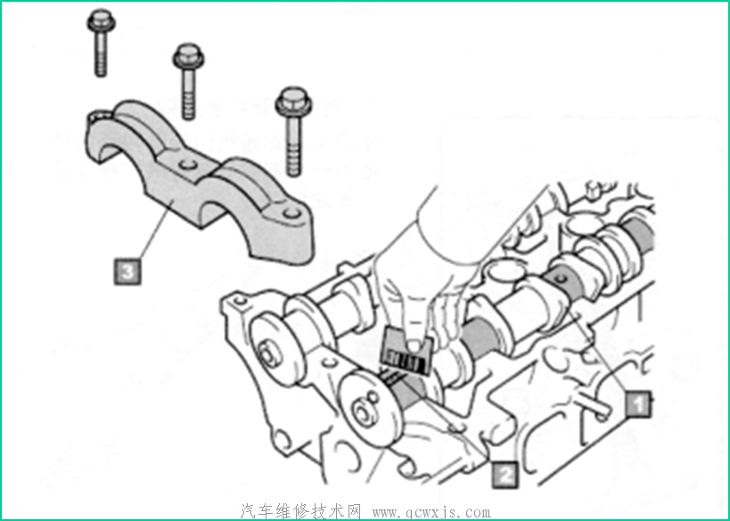 【發動機凸輪軸與軸瓦配合間隙檢測方法】圖1