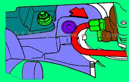 【動力轉向器從車上拆卸步驟及零部件分解圖】圖4