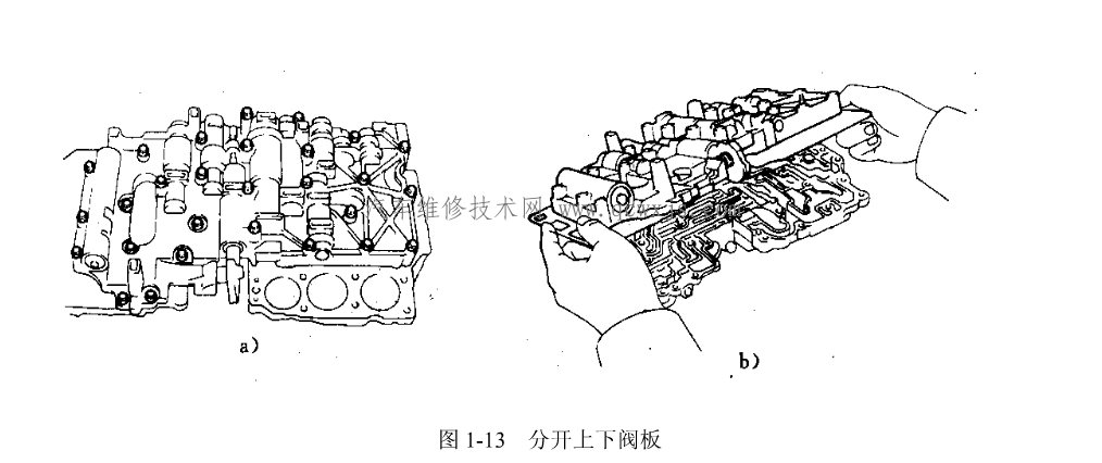 自動(dòng)變速器閥體的拆裝