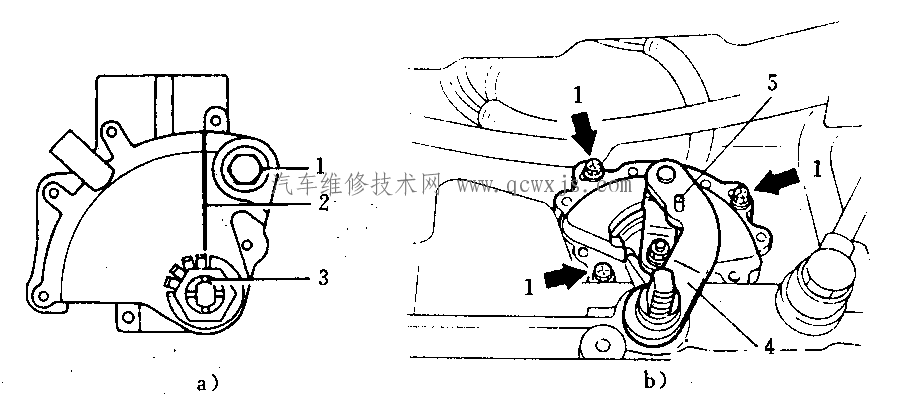 【自動(dòng)變速器的安裝與調(diào)整】圖4