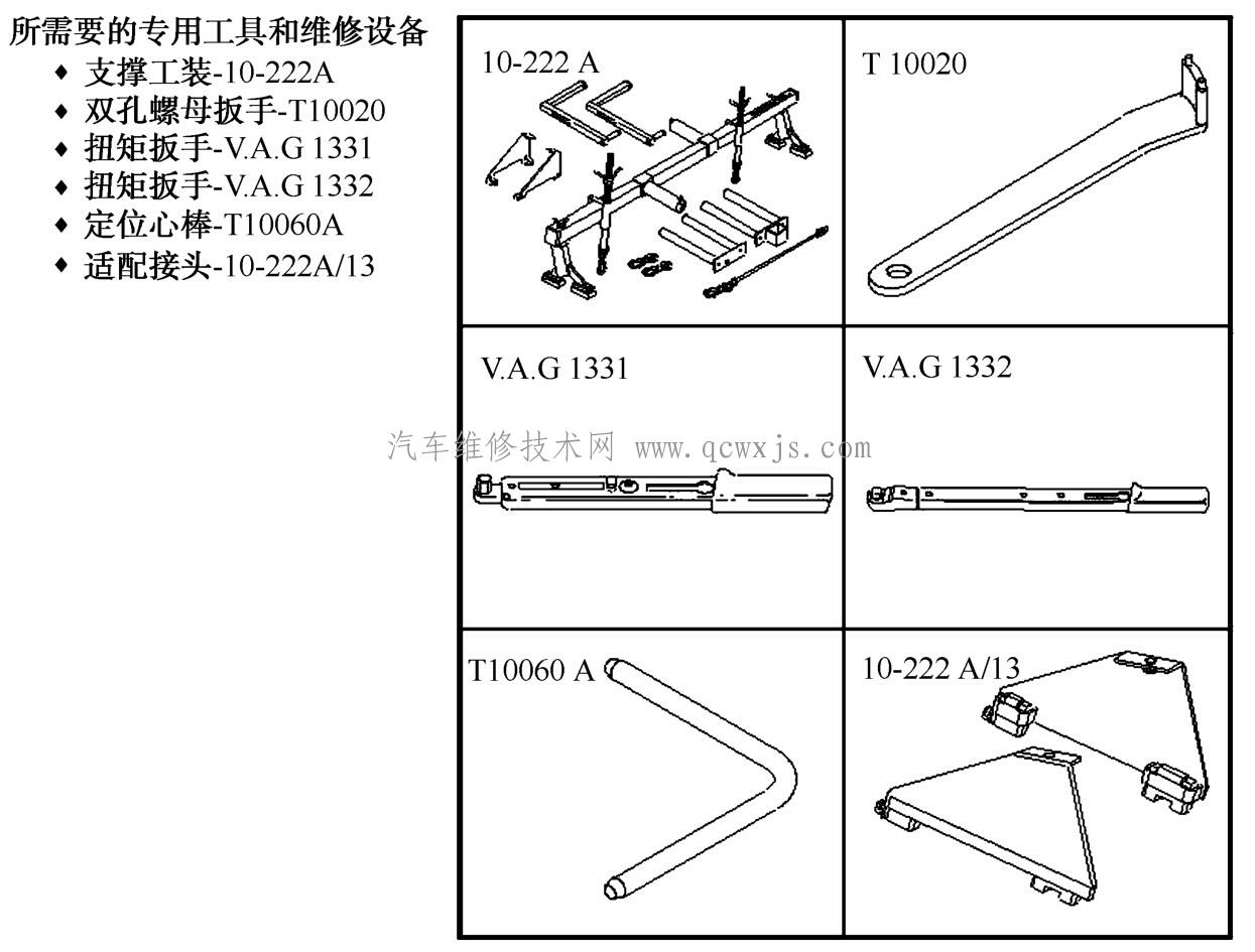 【速騰轎車1.6L發動機正時皮帶拆裝步驟】圖1