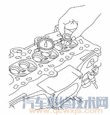 【發動機氣門組件的裝配步驟和方法】圖4