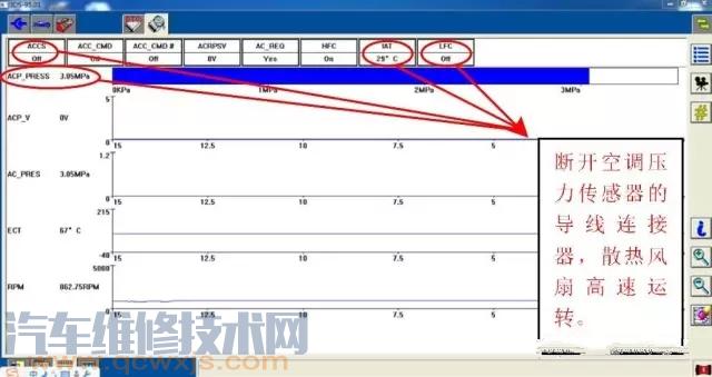 【長安福特翼博汽車空調制冷效果差維修案例】圖4