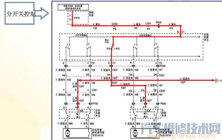 電動車窗工作原理和電路圖 電動車窗工作原理和電路圖