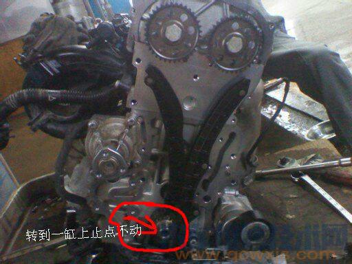 上海大眾朗逸沒(méi)有工具的正時(shí)校對(duì)方法