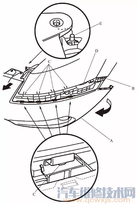 【汽車前保險杠怎么拆?怎樣更換前保險杠?】圖3