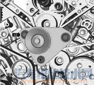 【路虎發(fā)動(dòng)機(jī)正時(shí)校對(duì)方法圖解（發(fā)現(xiàn)3 （ 2.7L 276DT）/ 攬勝（3.0L））】圖4