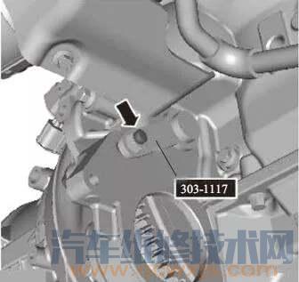 【路虎發(fā)動(dòng)機(jī)正時(shí)校對(duì)方法圖解（發(fā)現(xiàn)3 （ 2.7L 276DT）/ 攬勝（3.0L））】圖3