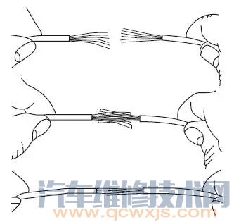 汽車導(dǎo)線的檢修修復(fù) 導(dǎo)線連接方式