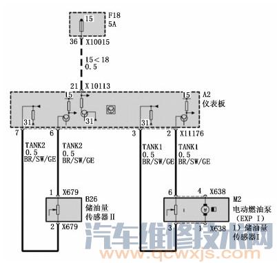 寶馬520儀表顯示不正常線路故障維修案例