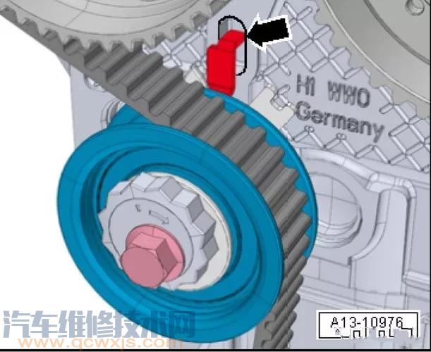 【EA211發動機正時皮帶安裝及調整（圖解）】圖4