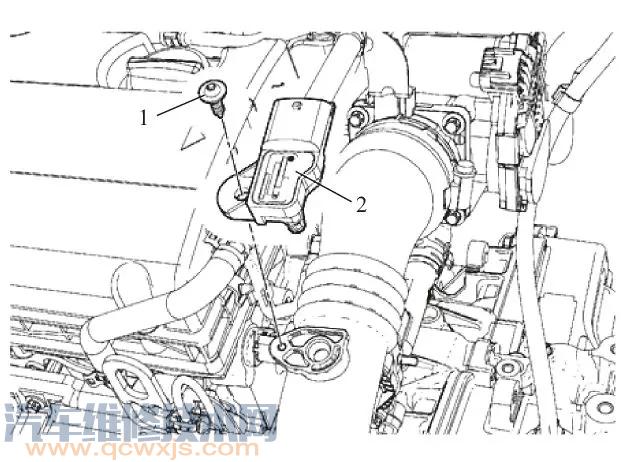 【進氣溫度傳感器的安裝位置、作用、工作原理及檢測方法】圖1