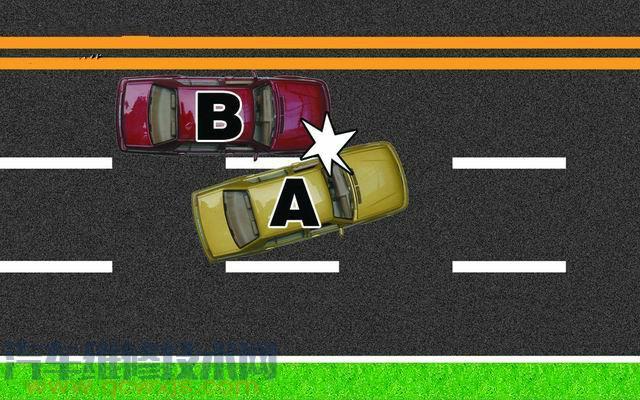 變更車道時，未讓正在該車道內行駛的車先行的，A車負全責。