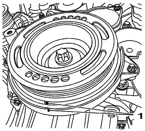 科魯茲1.6/1.8發動機正時皮帶拆卸與校對方法
