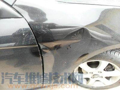 【汽車前翼子板凹陷鈑金修復方法】圖4