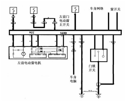 豐田銳志左前電動(dòng)窗不工作故障