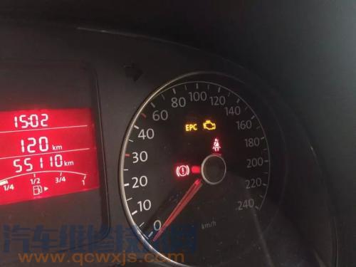 EPC故障燈亮且加速不良怠速抖動故障維修案例