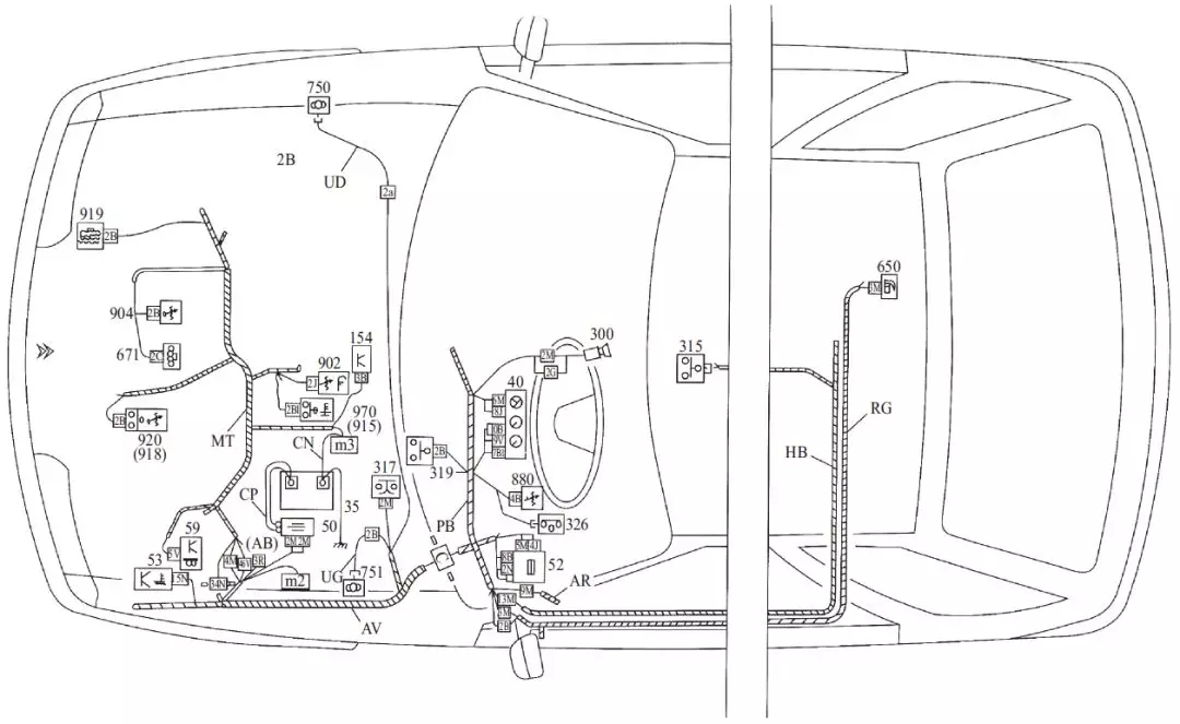 汽車線束圖讀圖 汽車線束圖的識讀方法