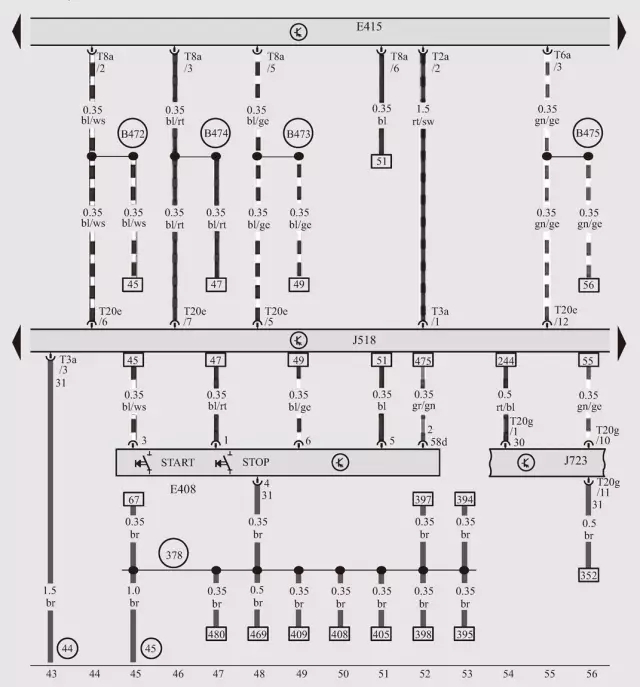Q7關閉鑰匙后,發動機偶爾無法熄火,熄火后無法著車