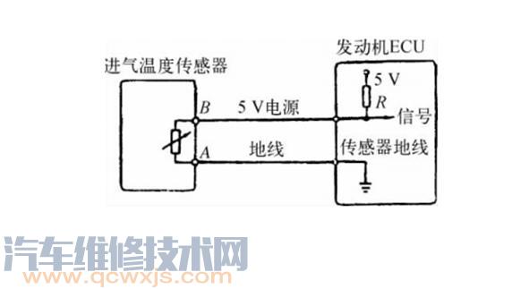 【進氣溫度傳感器的工作原理（圖）】圖4