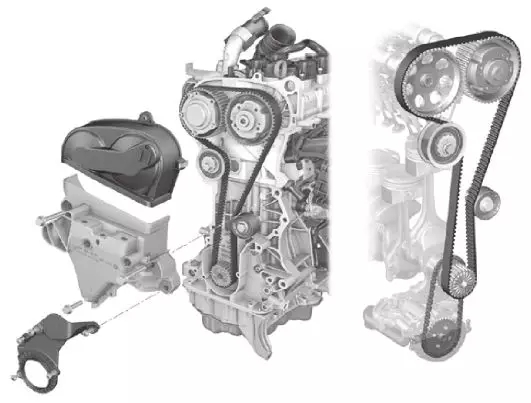 【大眾正時皮帶拆裝步驟/校對方法及注意事項（圖解）】圖1