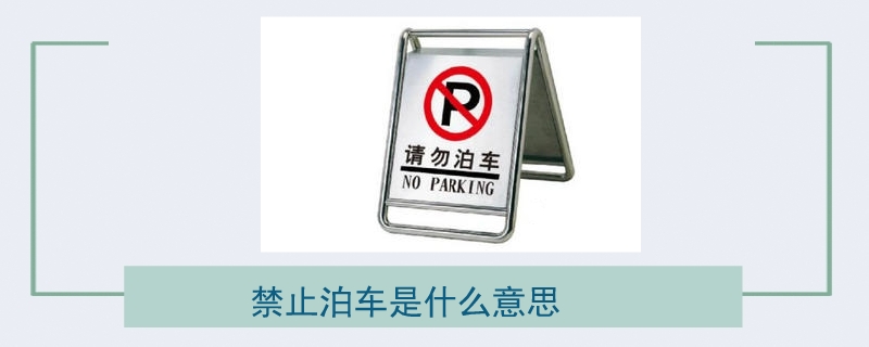 禁止泊車是什么意思