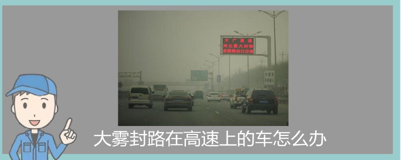 大霧封路在高速上的車怎么辦.jpg