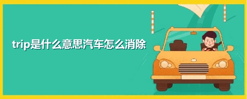 trip是什么意思汽車怎么消除