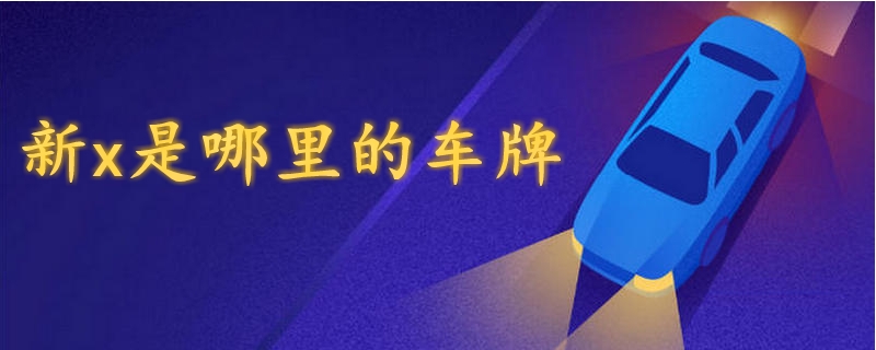 新x是哪里的車牌