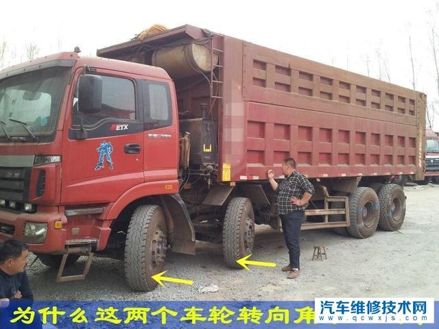 【雙橋萬向輪為什么感覺第一轎轉向輪角度大于二轎轉向輪呢？】圖1