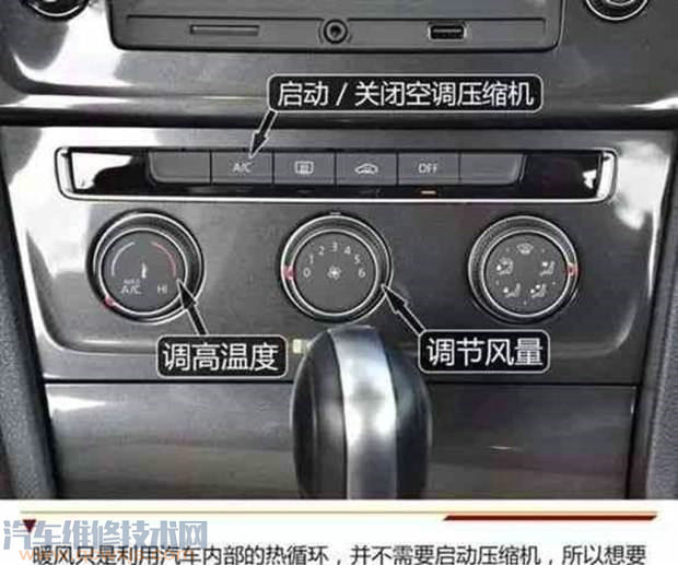 汽車開暖風用不用開AC？