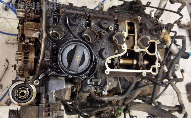 二代EA888通病：漲緊器缺陷、正時(shí)鏈條拉長(zhǎng)，正時(shí)導(dǎo)軌斷裂