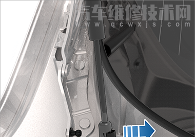 特斯拉Model3后備箱支柱更換步驟