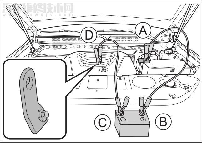 汽車怎么搭電啟動圖解 汽車跨接啟動步驟（圖）