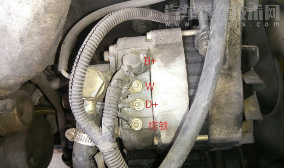 汽車發電機接線端子圖解(汽車發電機接線柱圖解)