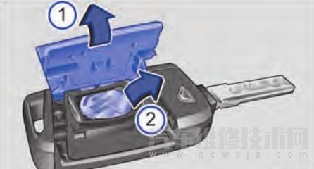 【捷達vs7遙控鑰匙怎么換電池(圖解)】圖1