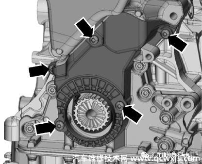 大眾1.6L EA211發動機正時的更換校對步驟 大眾1.6L EA211發動機正時的更換校對步驟