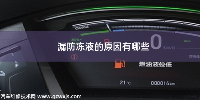 漏防凍液的原因有哪些 漏防凍液的原因有哪些