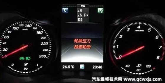 奔馳儀表提示輪胎壓力檢查輪胎是什么問題