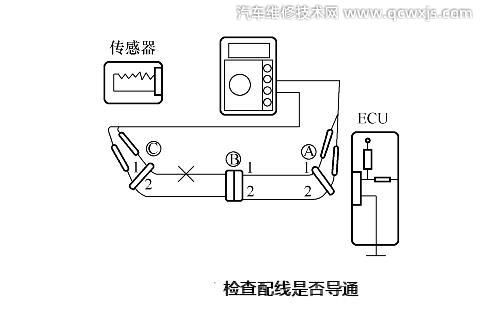 汽車線路斷路的檢測(cè)方法