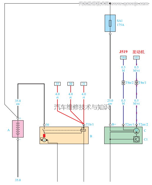 汽車發(fā)電機(jī)C控制邏輯電路