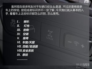 【新手學(xué)車】私家車上的按鈕與標識, 記住了嗎?