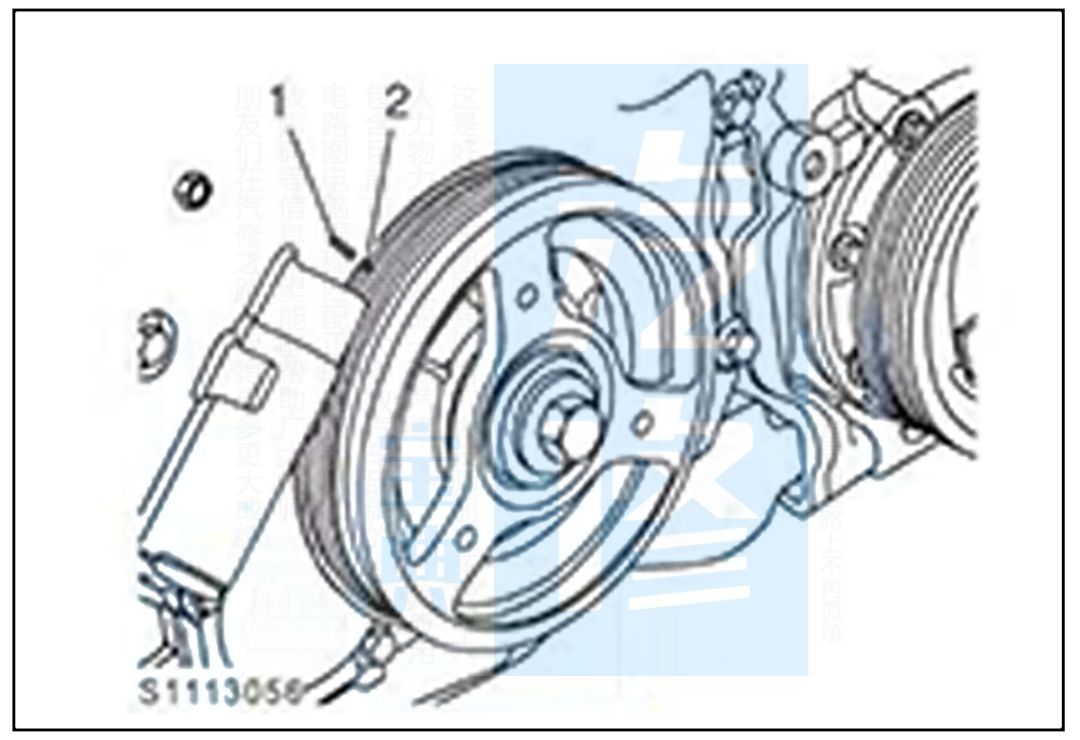 榮威發(fā)動(dòng)機(jī)正時(shí)皮帶校對(duì)示意圖