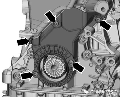 大眾1.6L EA211發(fā)動機正時帶校對和更換步驟