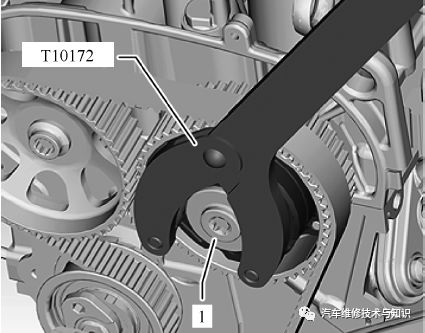 大眾1.6L EA211發(fā)動機正時帶校對和更換步驟