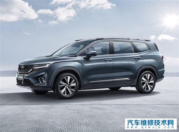 吉利豪越將于6月7日正式開啟預售搭載1.5T和1.8T發動機