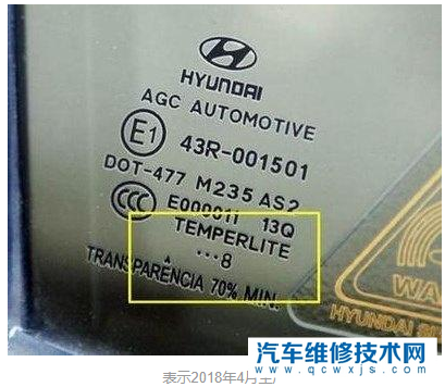 汽車玻璃如何看生產日期？汽車玻璃生產日期詳細圖解